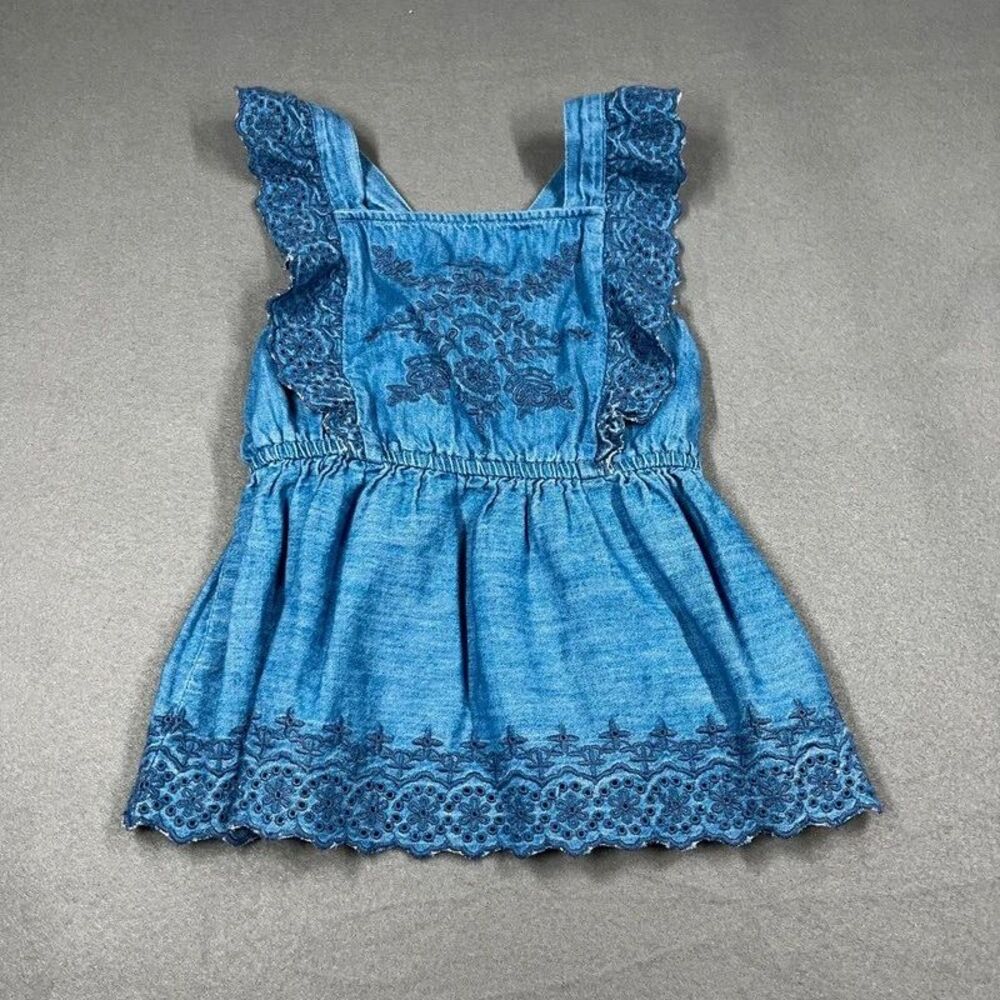 old navy girls medium 8 blue top